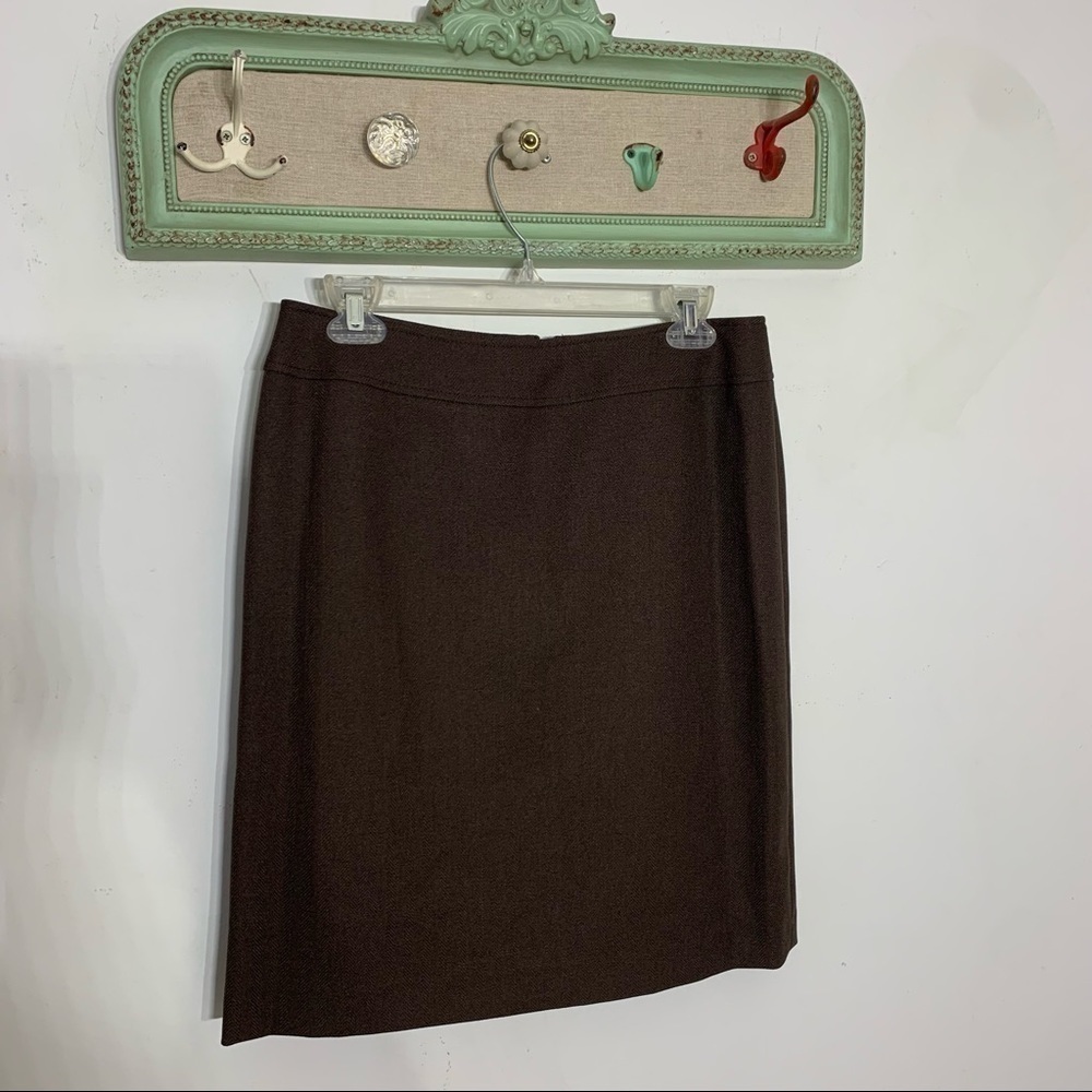 Professional career pencil skirt chocolate brown 6 medium